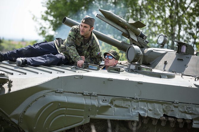 Ride in a BMP tank